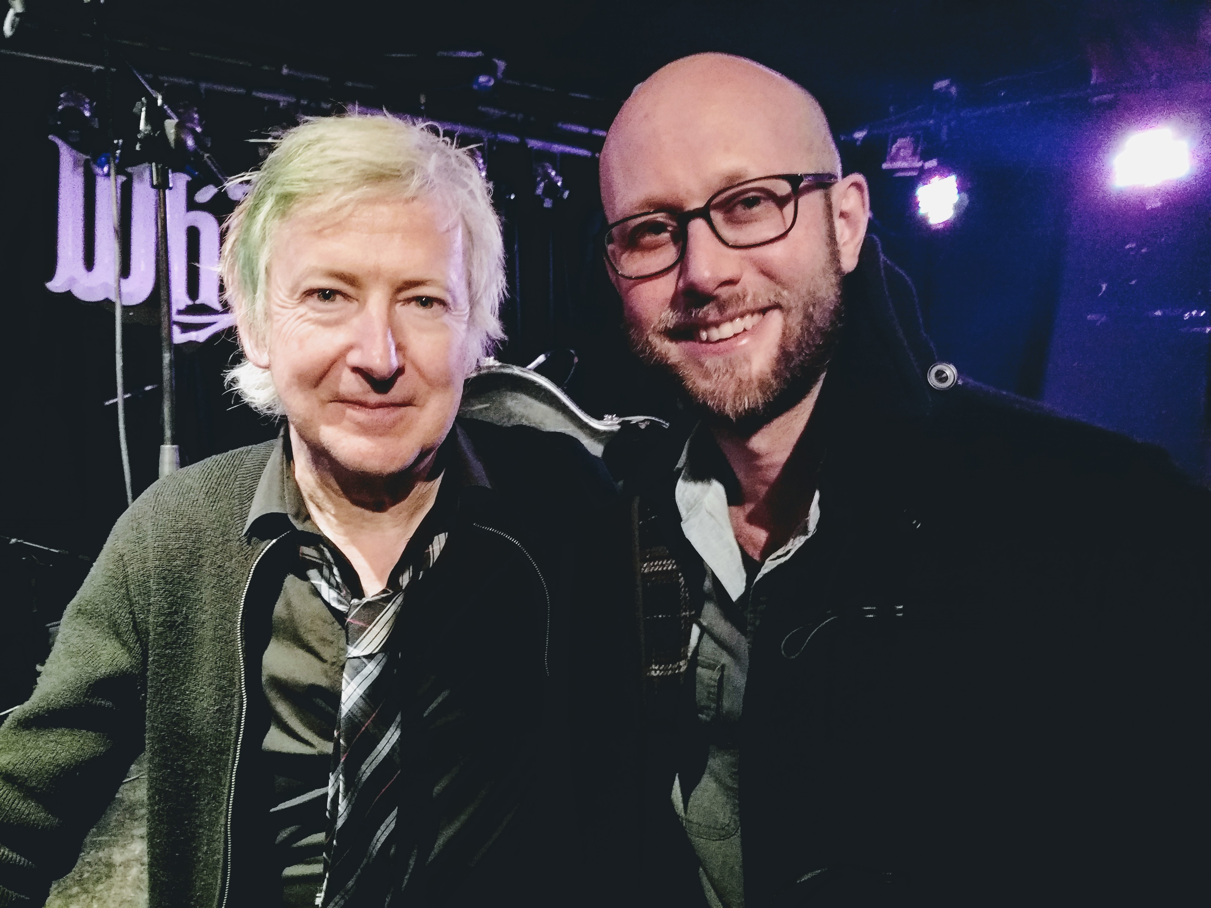 Albert Man and Gerry Leonard at the Dublin Bowie Festival